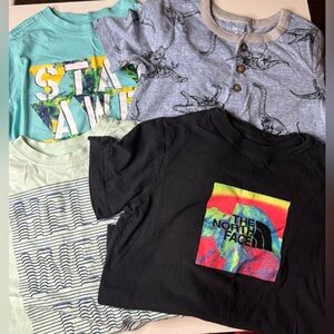 (4) lot of boys tshirts size 5/6